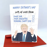 Boris Johnson - Father's Day Card