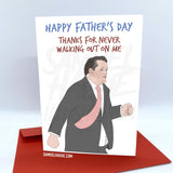 Piers Morgan Walks Off - Father's Day Card