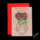 Jingle Bell Cock - Christmas Card